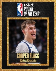 NBA历史第二年轻！NBA官方：独行侠状元弗拉格当选年度最佳新秀